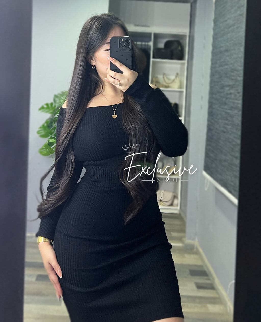 Vestido Cuello Barco